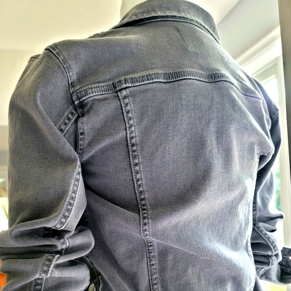 Calvin Klein Petite Gray Denim Jacket Size XS - Picture 6 of 12